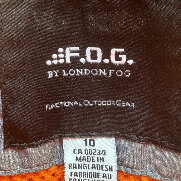 Fog by London Fog Boys Grey/Blue Rain Jacket Size 10 - Picture 6 of 7